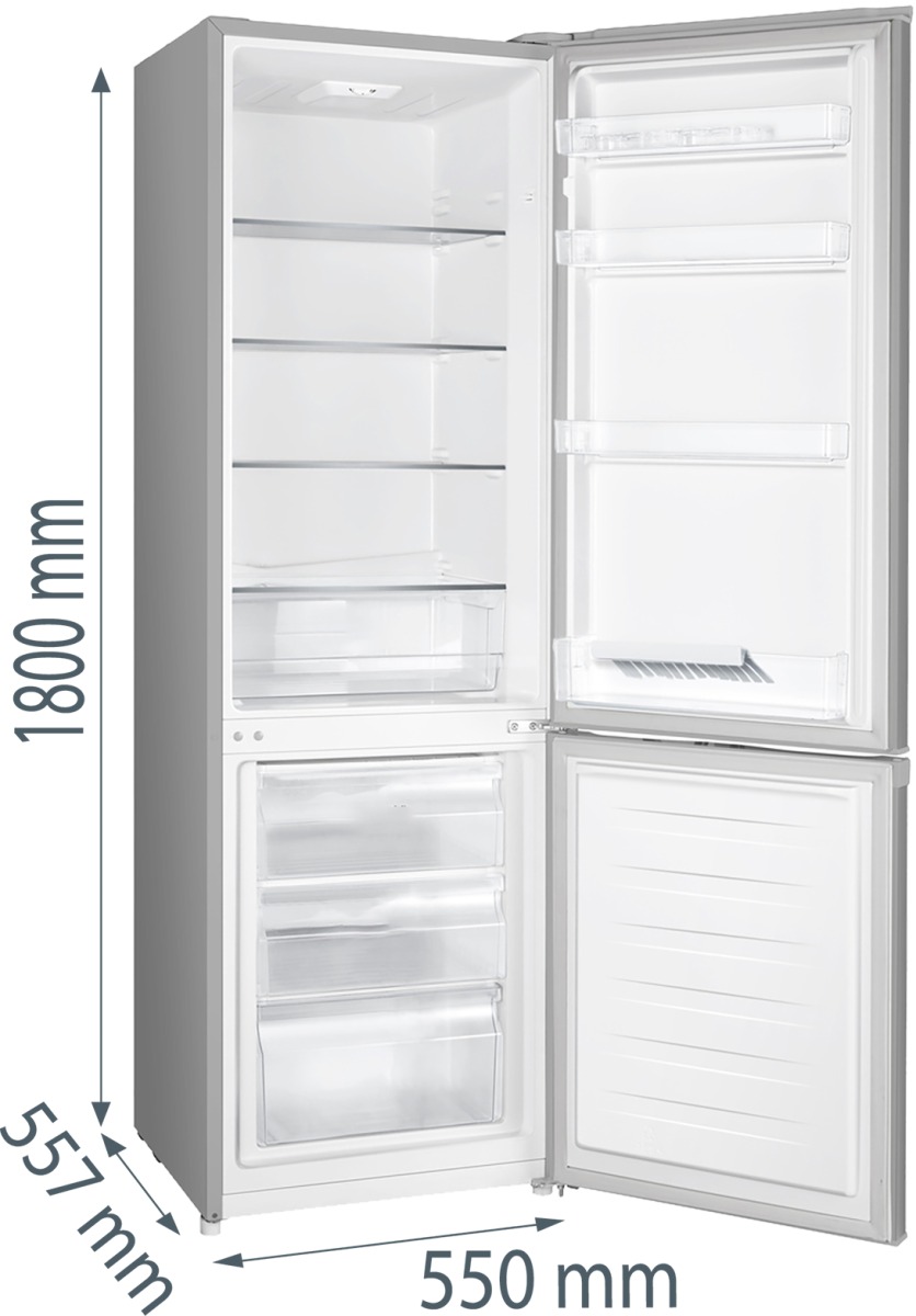 GORENJE Samostojeći kombinirani hladnjak/zamrzivač, 180 cm, RK4182PS4 - Slika 3