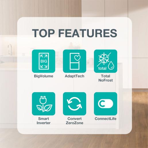 GORENJE Samostojeći kombinirani hladnjak/zamrzivač, 203 cm, NRB620C81BX4WFE - Slika 15