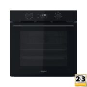 Whirlpool ugradbena električna pećnica: crna boja, samočišćenje - OMK58HU1B