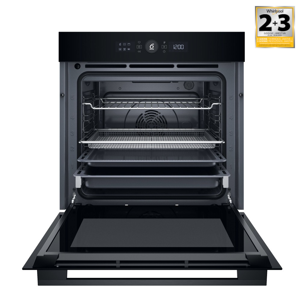 Whirlpool ugradbena električna pećnica: crna boja, samočišćenje - WOI5S8HM1SBA - Slika 3