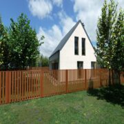 HORNVAL ograda modul 120X200 - TAMNI HRAST