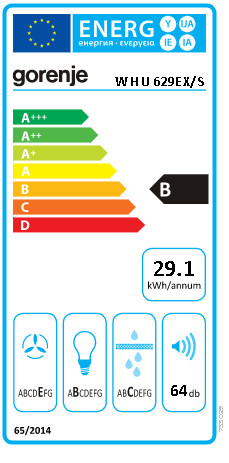 GORENJE Klasična kuhinjska napa, 60 cm, WHU629EX/S - Slika 4
