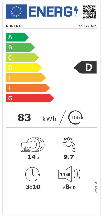 GORENJE Potpuno ugradbena perilica posuđa, 60 cm, GV642D62 - Slika 29
