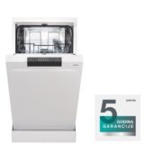 GORENJE Samostojeća perilica posuđa, 45 cm, GS520E15W