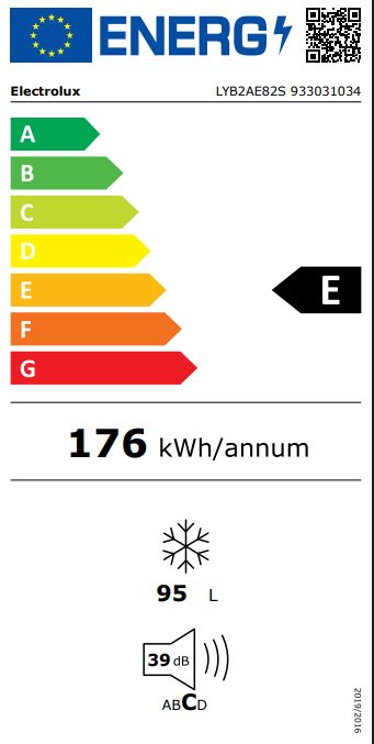 Electrolux 600 zamrzivač ladičar, 82 cm, LYB2AE82S - Slika 2
