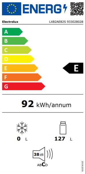 Electrolux 600 Ugradbeni kombinirani hladnjak, 82 cm, LXB2AE82S - Slika 2
